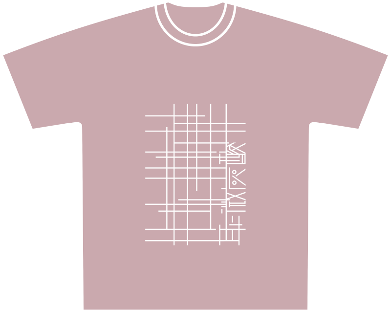 Tシャツ #1【オーガニックコットン100%】ダスティピンク