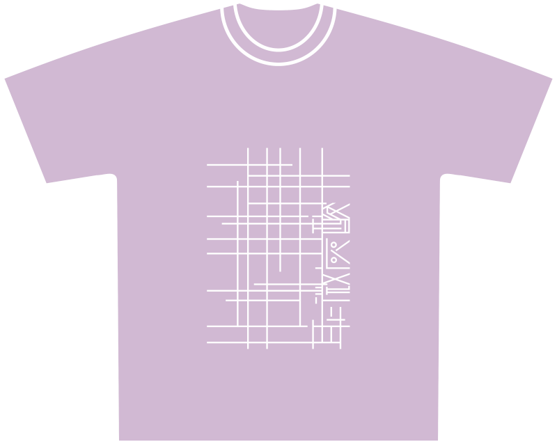 Tシャツ #1【オーガニックコットン100%】ライトパープル