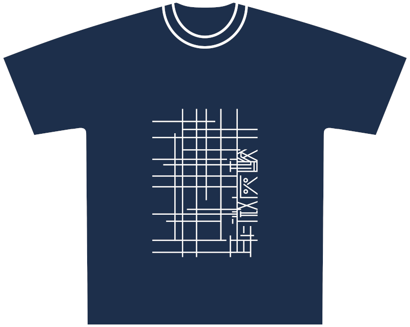 Tシャツ #1【オーガニックコットン100%】パープルネイビー
